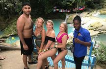 Blue hole waterfalls + horseback riding from Montego bay