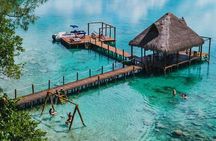 DISCOVER BACALAR Full Day Tour to the 7 Colors Lagoon, Cenotes and Pirates Route