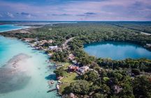 DISCOVER BACALAR Full Day Tour to the 7 Colors Lagoon, Cenotes and Pirates Route