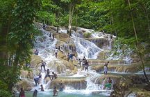 Dunns River Falls plus River Tubing Adventure on the Rio Bueno Private Tour 