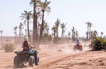 Quad palmeraie Marrakech et balade chameau transport inclus
