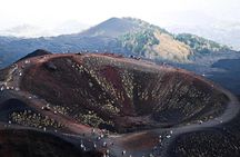 Trekking in the morning on Mount Etna