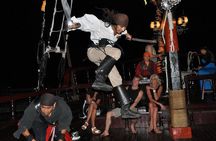 Pirate Ship Show and Dinner, Premium Openbar in Cozumel