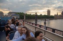London by Night Sightseeing Open Top Bus Tour with Live Guide