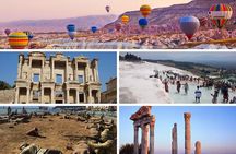 6 Days Turkey Tour Cappadocia, Pamukkale, Ephesus, Gallipoli Troy