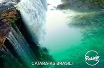 Transport to the Falls + Parque das Aves in a family vehicle.