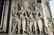 Guided Private A/C Vehicle Tour to Angkor Wat and Small Circle with Two Extras