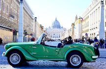 Rome Panoramic Tour by Vintage Classic Cabriolet Car or Vintage Minibus