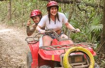ATV shared experience, Ziplines and Cenote swim experience in one Adrenaline day