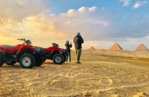 Top rated ATV quad bike at the Desert of Giza Pyramids