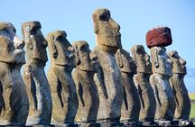Sunrise in Tongariki on Easter Island Rapa Nui