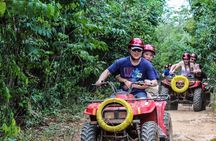 ATV SINGLE from Cancun with Ziplines and a Cenote swim experience the best price