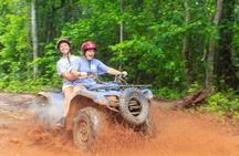 ATV SINGLE from Cancun with Ziplines and a Cenote swim experience the best price