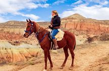 Horse Riding in Cappadocia in fairy chimeys