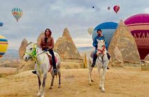 Horse Riding in Cappadocia in fairy chimeys