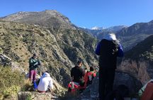 Exochori hike from mountain towards the sea