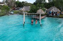 Colorful BACALAR. Incredible Pontoon Tour in one day from Cancun or Riviera Maya