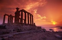 Temple of Poseidon sunset @ Cape Sounio (And dinner time)