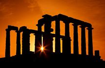 Temple of Poseidon sunset @ Cape Sounio (And dinner time)