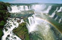 Brazilian Falls With Macuco Safari Boat
