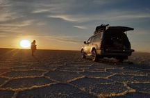 Spectacular Sunset in Uyuni Salt Flats from Uyuni