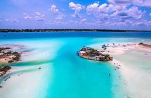 Bacalar, colorful lagoon. Magical experience in 1 day with lunch and transport