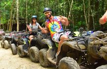 Extreme Adventure - ATV (single) Ziplines and Cenote from Playa del Carmen