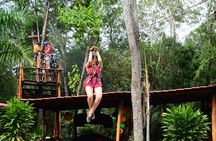 Amazing ATV (single) Cenote and Ziplines with Transfer from Playa del Carmen