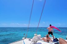 Catamaran to Isla Mujeres, Open bar, buffet, Beach Club Included