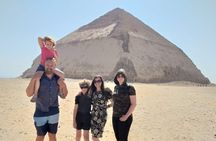 9 Hrs tour to Pyramids of Giza Dahshur Sakkara and Memphis incl Camel with Lunch