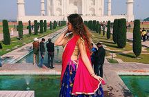 Private Tour : Taj Mahal & Agra Fort in Authentic Indian Dress