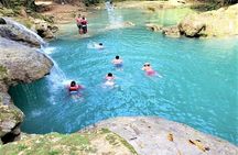 Blue Hole & Secret Falls Day-Trip with Shopping from Grand Palladium