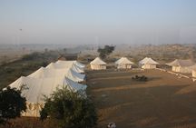 A Camel Safari Through The Thar Desert Sand Dunes Near Bikaner