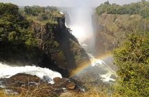 Guided Falls Tour, African Village Tour & Night Game Driver with Bush dinner