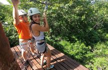 Selva Maya Eco Adventure Park: Ziplining, Hanging Bridges, Rappelling and Cenote