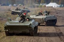 Ride in a BMP tank and military garage tour Prague