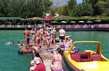 City of Side: Green Lake with Lunch & Boat Trip by Cabrio Bus