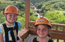 9-Line Waterfall Zipline Experience on the Big Island