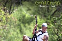 2-Hour 6 Zipline Tour at Coral Crater