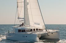 Platinum Santorini Cruise Catamaran with BBQ & Open Bar