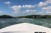 The Best Speedboat Tour In Cancun through Nichupte Lagoon, Snorkel included.