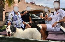 4x4 ride in a winery followed by a tasting