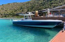 St Thomas Full-Day Boat Rental 37' Intrepid Powerboat