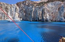 Private Full Day Catamaran Cruise from Paros with Lunch