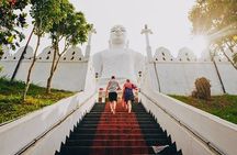 Tuk Tuk ride to giant buddha statue in Kandy