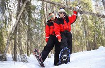 Snowshoeing in Lapland Wilderness 