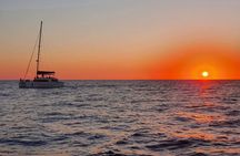 Santorini Classic Catamaran Cruise with BBQ, Drinks and Transfers