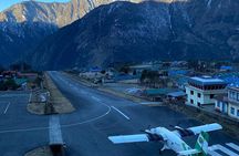 Everest Base Camp Helicopter Tour landing at Everest View Hotel.