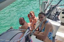 Day trip to the Caribbean Sea on a Beautiful Sailboat - includes Lunch