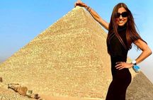8-hours full day Giza pyramids , Sphinx & Egyptian museum 